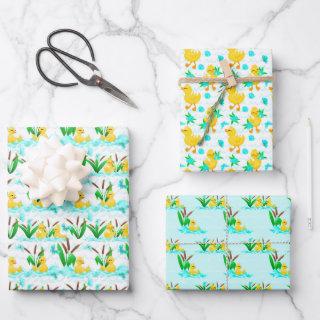 cute duck tiled pattern party  sheets