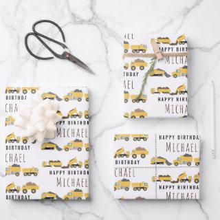 Cute Dump Trucks Construction Trucks Custom Name  Sheets