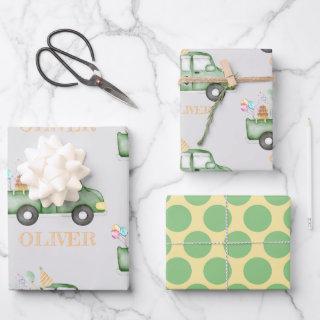 Cute Dusky Green Any Age Birthday Party  Sheets