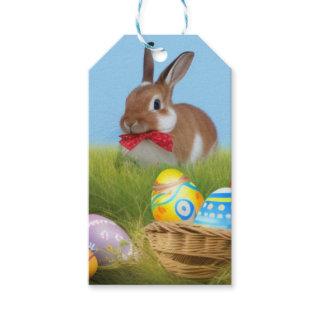 Cute Easter Bunnyfor a positive mood  Gift Tags