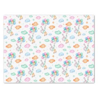 Cute Easterbunnies and Balloons Tissue Paper