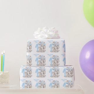 Cute Elephant | 1st Birthday Boy Blue Personalized