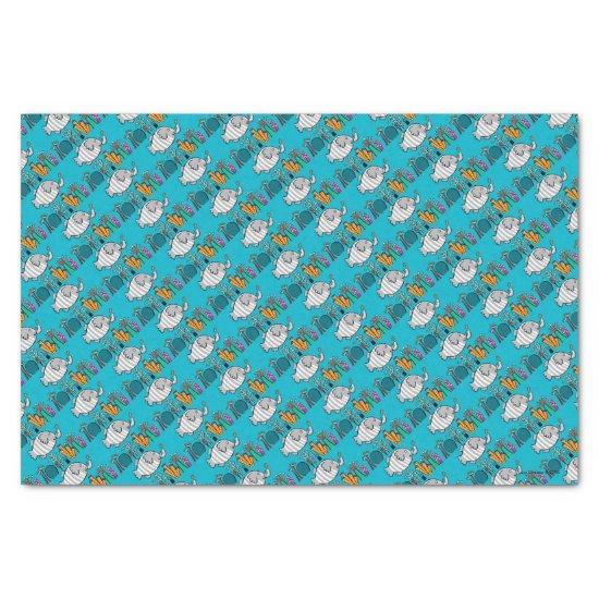 Cute Elephant Fish Scene with Coral Tissue Paper