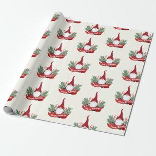 Cute Elf red green pattern Happy Holiday