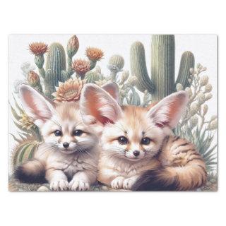 Cute Fennec Fox Animal Tissue Paper