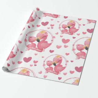 Cute Flamingos I Love Mom