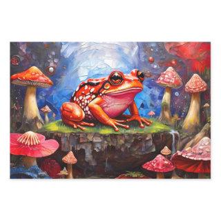 Cute frogs sitting on a pond on a sunny day  sheets