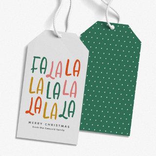 Cute fun colorful personalized Christmas holiday Gift Tags