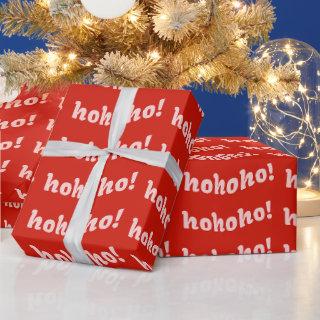 Cute fun red Hohoho Christmas holiday