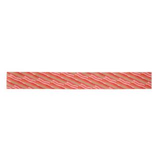 Cute Funny Bacon  Satin Ribbon