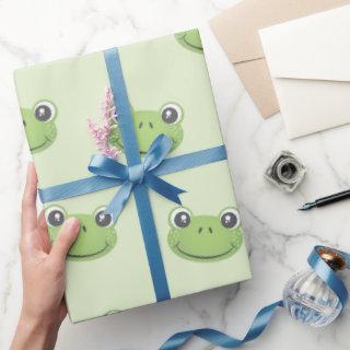 Cute Green Frog Pattern