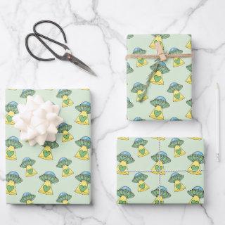 Cute Green UFO Pattern  Sheets