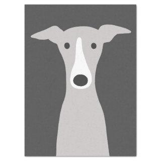 Cute Greyhound, Italian Greyhound or Whippet Dog Tissue Paper