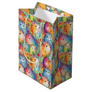 Cute guinea pigs pattern medium gift bag