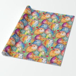 Cute guinea pigs pattern
