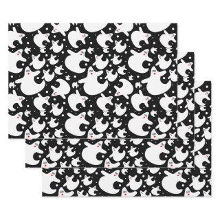 Cute Halloween Diva Ghost | Black & White Pattern  Sheets