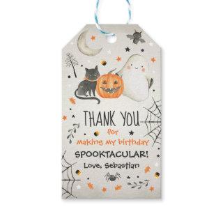 Cute Halloween Ghost Spooktacular Birthday Decor  Gift Tags