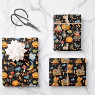 Cute Halloween | Witches Pumpkins Ghosts Haunted  Sheets