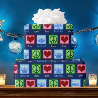Cute Hanukkah Pattern Dark Blue