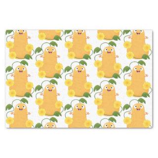 Cute happy butternut pumpkin gourd cartoon tissue paper