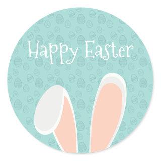 Cute Happy Easter Bunny Ears | Sticker Seal