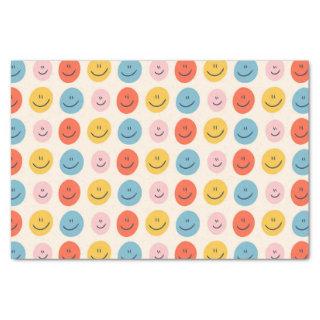 Cute Happy Face Blobs Spotty Fun Pattern Tissue Paper