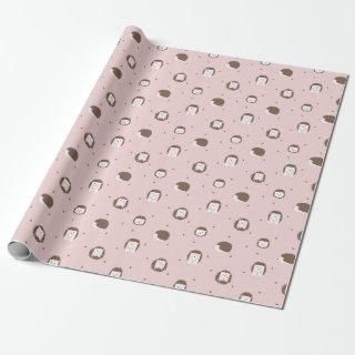 Cute Hedgehog papel de presente