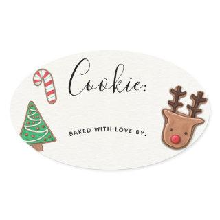 Cute Holiday Cookie Exchange Sticker Label