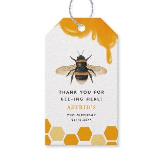 Cute Honey Bee Kid's Birthday Party Gift Tags
