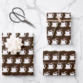 Cute Hot Chocolate Brown Christmas  Sheets
