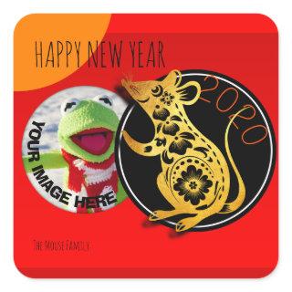 Cute Humorous Rat Paper-cut 2020 S Sticker