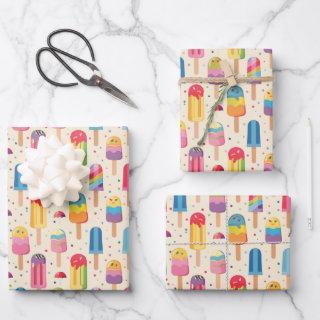Cute ice cream party pattern  sheets