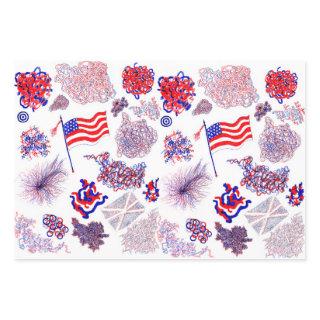 cute independence day flag matte