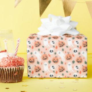 Cute Jack-O-Lantern & Ghost Pattern