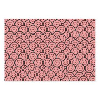 Cute Kawaii Pink Pigs & Piglets Pattern Vector Art  Sheets