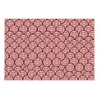 Cute Kawaii Pink Pigs & Piglets Pattern Vector Art  Sheets