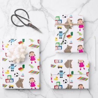 Cute Kids Toys Pattern   Sheets