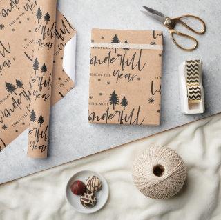 Cute Kraft Paper Most Wonderful Time of the Year