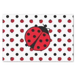 Cute ladybug pattern tissue paper