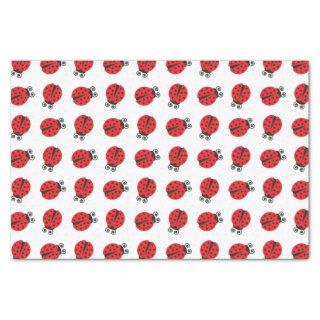Cute Ladybug Red and Black Tissue Paper