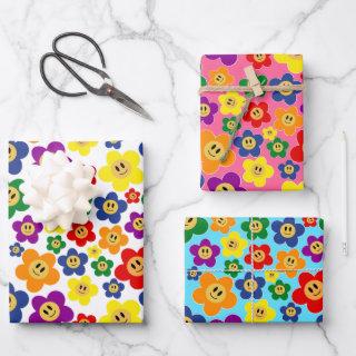 Cute LGBT Rainbow Flower Pattern  Sheets