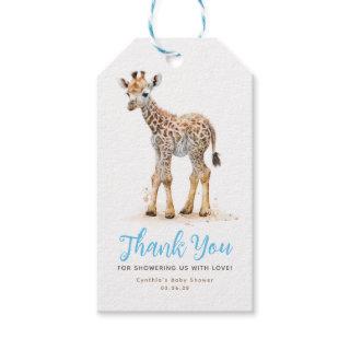 Cute Little Baby Giraffe Thank You Gift Tags