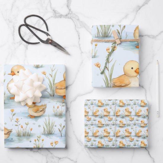 Cute Little Duckling Pattern  Sheets
