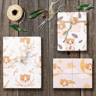 Cute Little Hamsters Three Pattern Birthday  Sheets