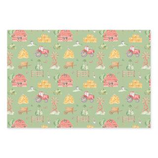 Cute Little Kids Farm and Animals Pattern  Sheets