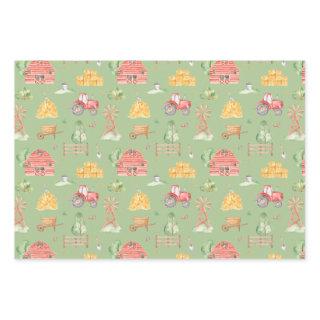 Cute Little Kids Farm and Animals Pattern  Sheets