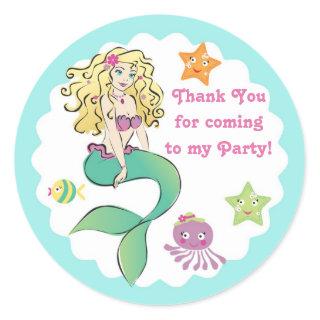 Cute Little Mermaid Gift Tag