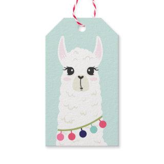 Cute Llama Girl's Birthday Gift Tags