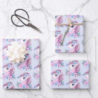 Cute & Magical Baby Unicorn Pattern  Sheets