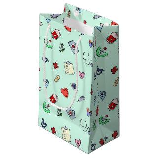 Cute Medical Icon Pattern Small Gift Bag